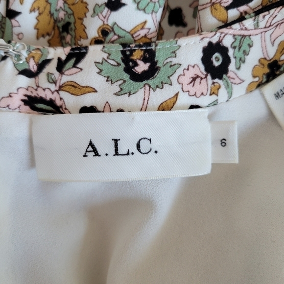 A.L.C. Tordi Floral Silk Mini Dress - Picture 8 of 12